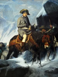 Bonaparte cruzando los Alpes
